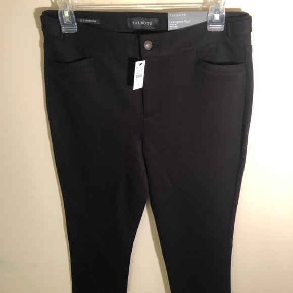 Talbots Women's Black Lexington Pants Size 2 - Picture 2 of 11